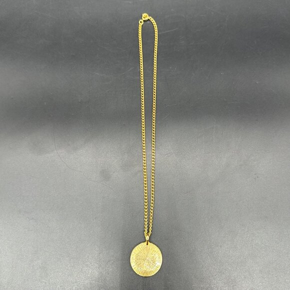 Hummingbird Flower Pendant Necklace Enamel Gold Tone 18" Chain Whimsical Nature - Picture 5 of 7